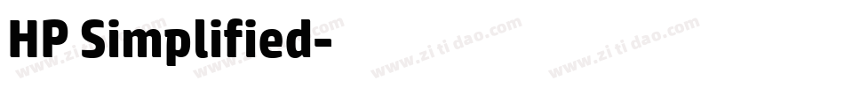 HP Simplified字体转换